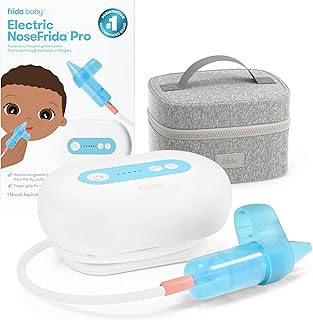 Sponsored Ad - Frida Baby Electric NoseFrida Pro Nasal Aspirator for Baby, Hospital Grade Suction, Nose Sucker for Baby & Toddler, Nasal Aspirator for Congestion Relief, 5 Suction Levels, 2 Tips, Cord