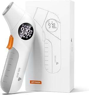 Sponsored Ad - Baby Thermometer for Infants, No-Touch Forehead and Ear Thermometer with Fever Alarm, Fast Accuracy Digital Thermometer for Adults and Kids, 3 Age Modes, Object Modes