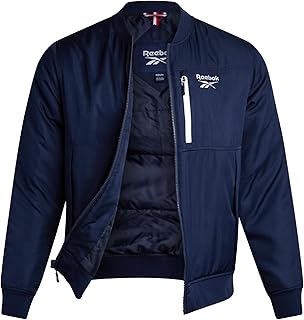 Mens Bomber Jacket - Insulated Zip Up Windbreaker Jackets for Men - Casual Golf Gym & Hiking Mens Lightweight Jackets